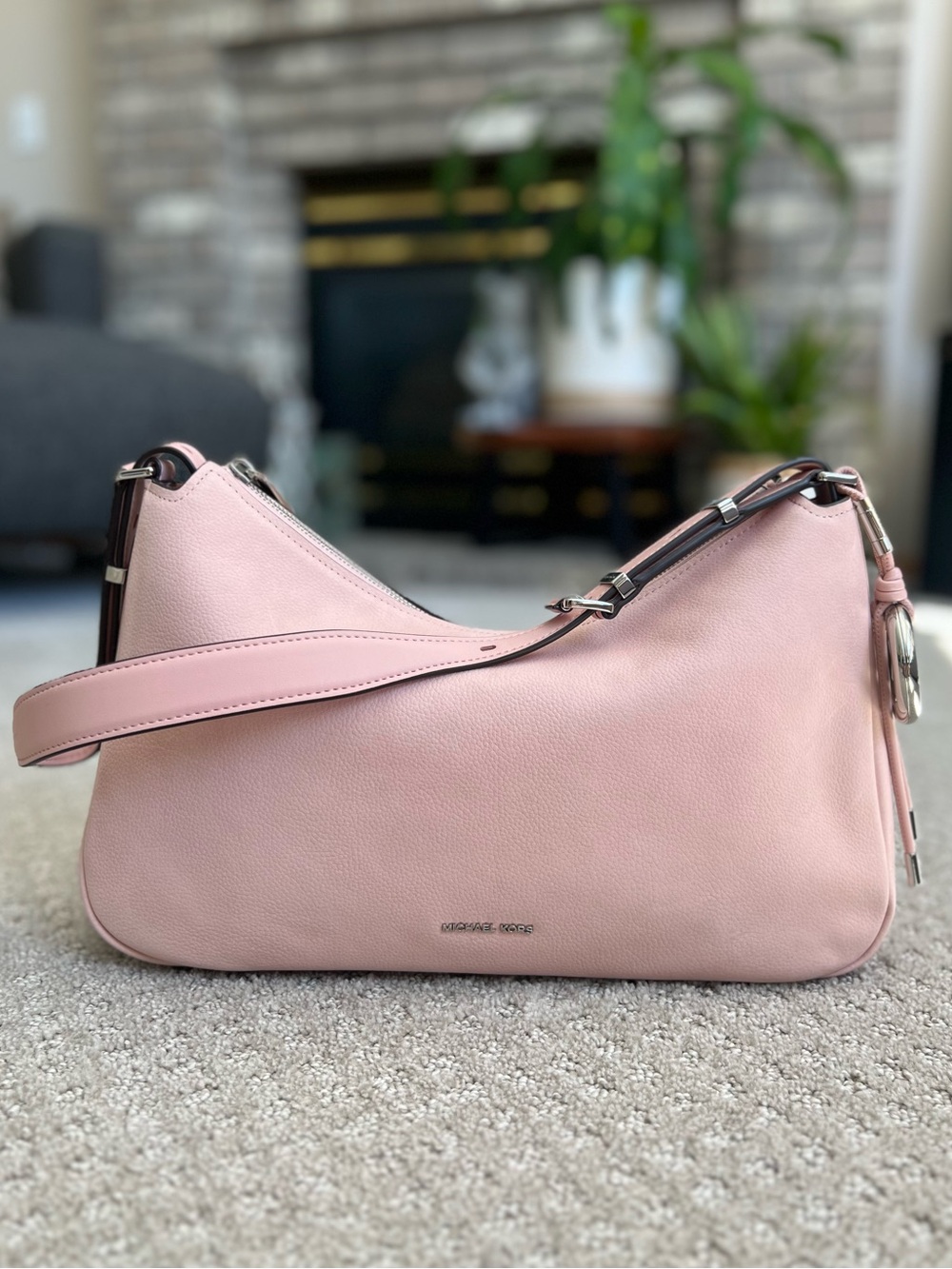 Michael Kors Nolita Medium Nubuck Shoulder Bag